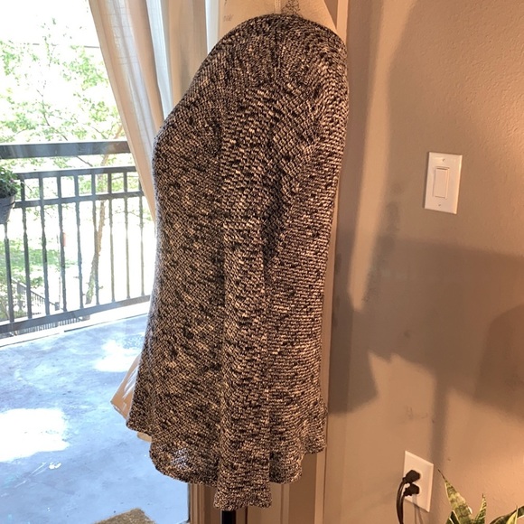 Michelle knit black & white longsleeve sweater shirt lightweight casual comfy S‌ - Picture 4 of 6